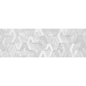 Плитка облицовочная рельефная Alma Ceramica Alva серый 20*60 см